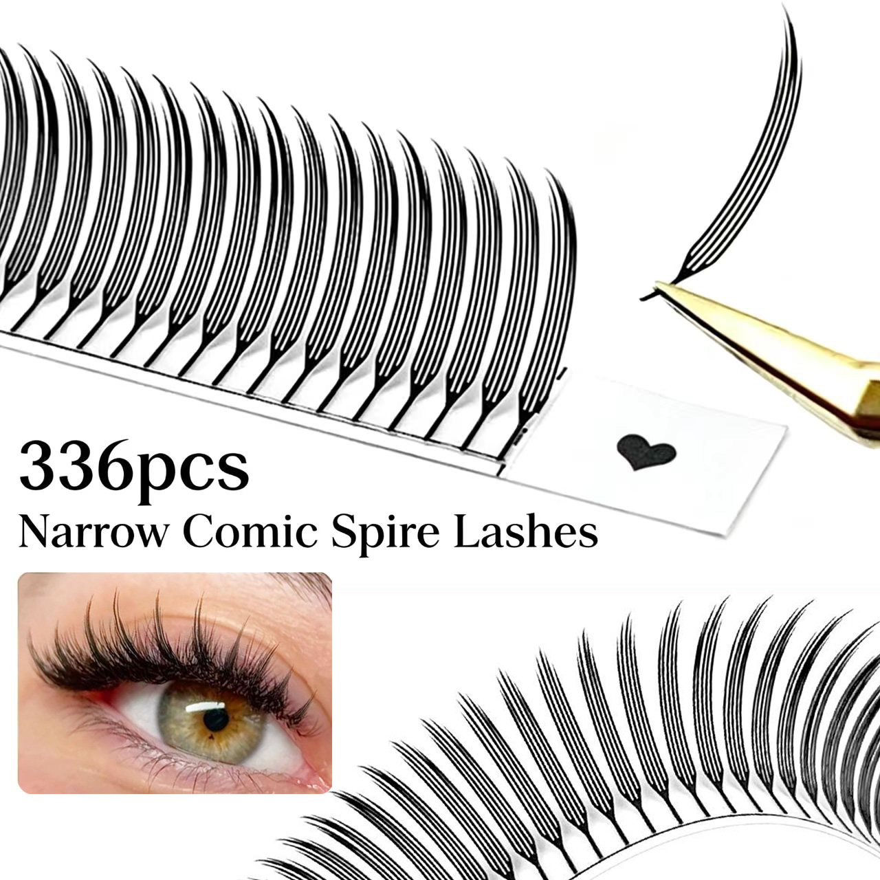 Funny Eyelash Extension - MIOFIA New Comic Spire False Eyelashes
