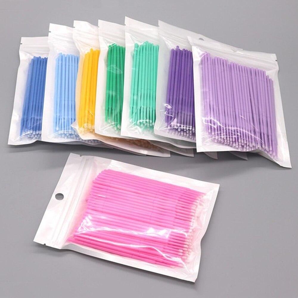 100pcs/lot Micro Brushes Make  - огляд і ціна Eyelash Extension Adhesive