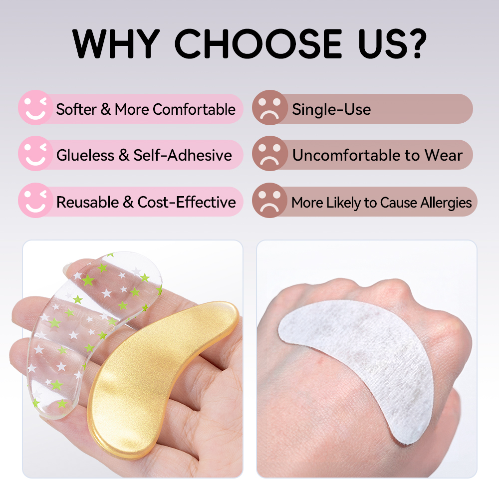 DAMMAN 1/5 Pair Silicone Eye P - огляд і ціна Eyelash Extension Adhesive