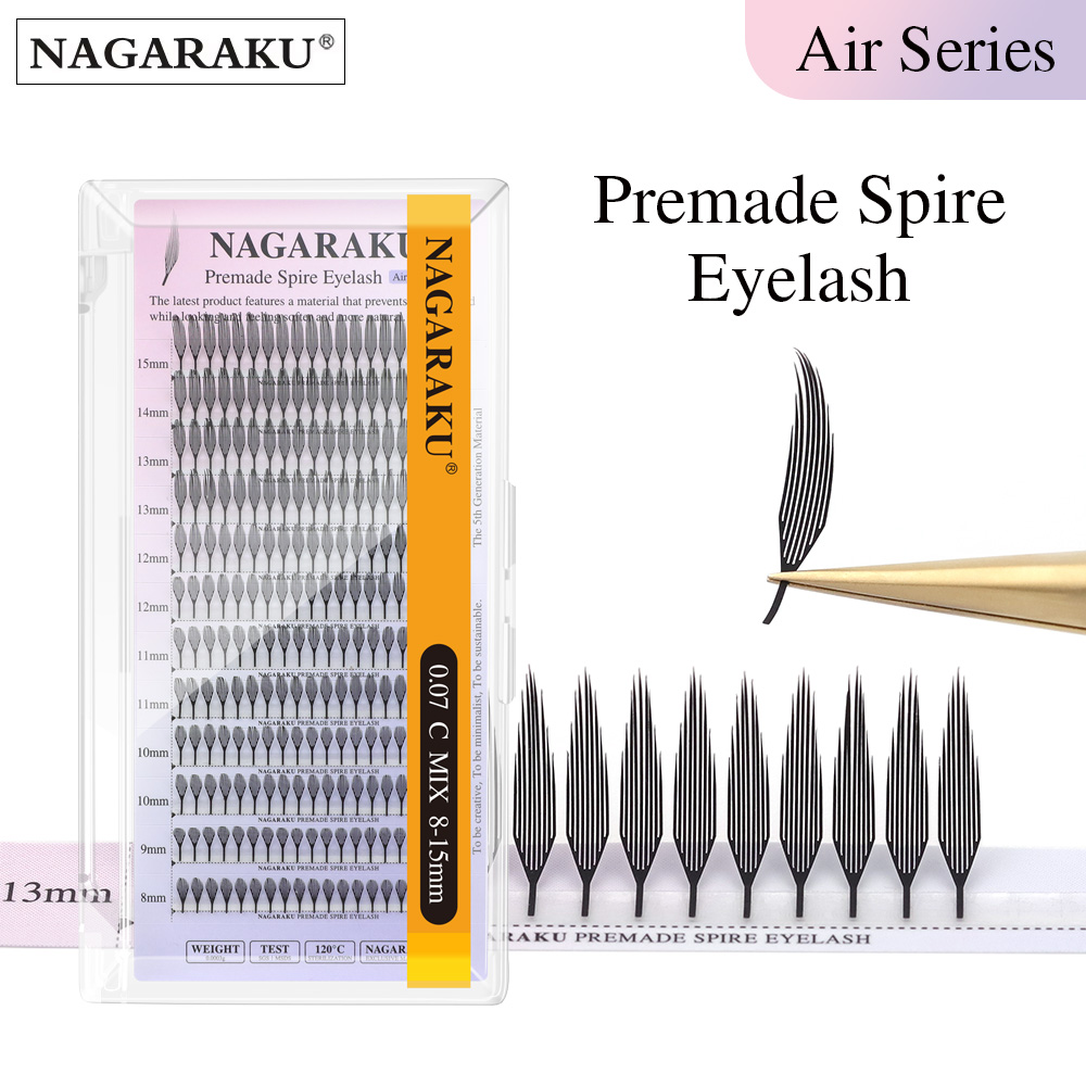NAGARAKU Premade Spire Eyelash - огляд і ціна Funny Eyelash Extension