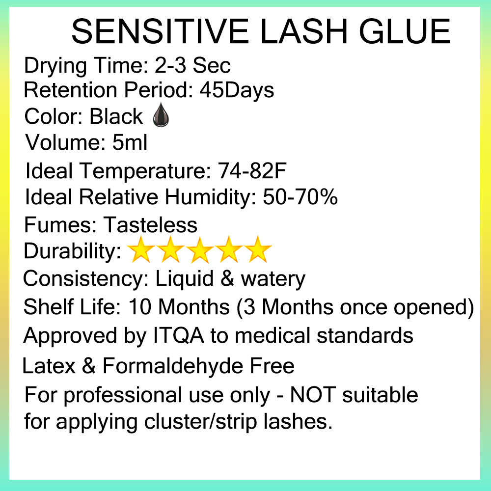 KODIES GEL Sensitive Eyelash G - огляд і ціна Eyelash Extension Glue For Sensitive Eyes