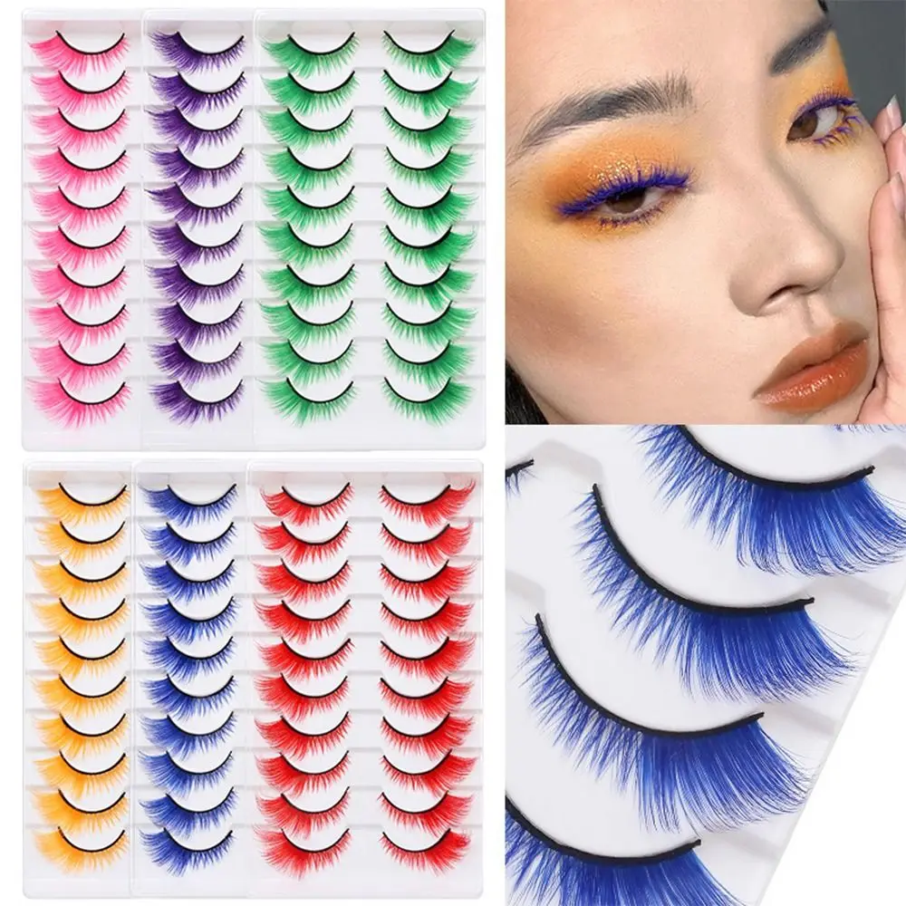 10 Pairs Dramatic Look Colored - огляд і ціна Eyelash Extension Cat Eye