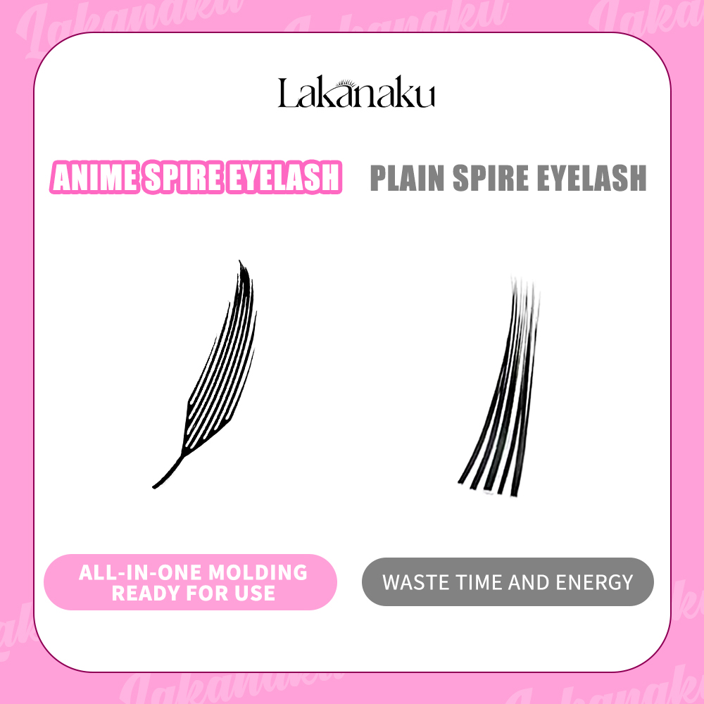 LAKANAKU Manga Anime Spire Eye - огляд і ціна Funny Eyelash Extension