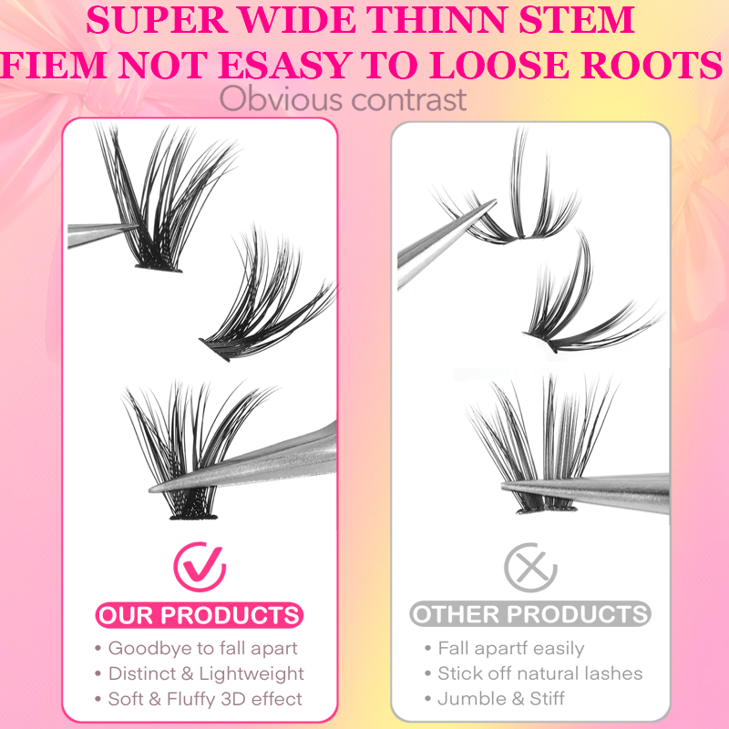 120/240/392/600 Pcs False Eyel - огляд і ціна Funny Eyelash Extension