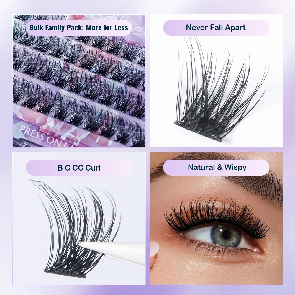 Gollee Self-Stick Eyelash Clus - огляд і ціна Eyelash Extension No 10