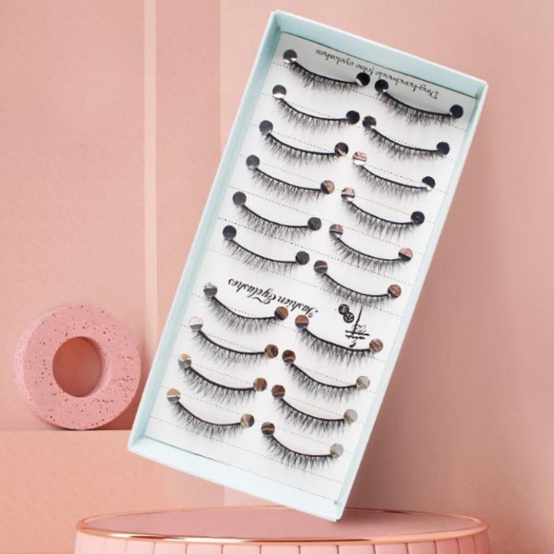 10 Pairs Natural Long Wispy Ca - огляд і ціна Eyelash Extension Cat Eye