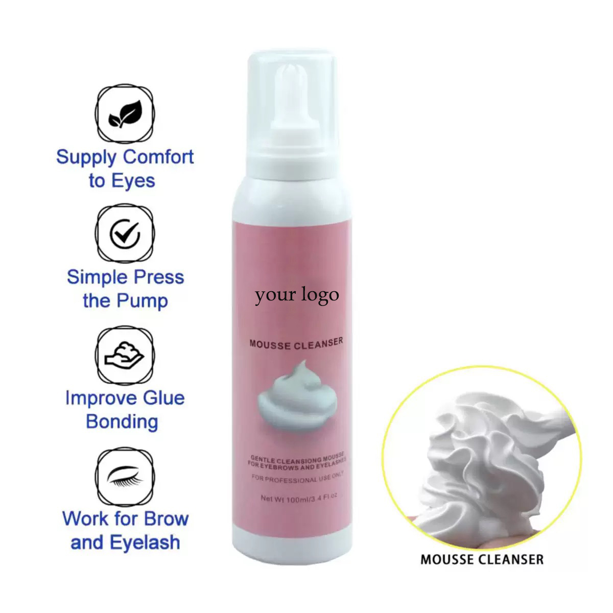 Factory Wholeasle Custom100ml  - огляд і ціна Eyelash Extension Glue For Sensitive Eyes