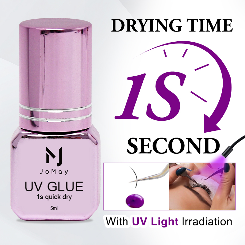 JOMAY 3 Bottles Fast Drying UV - огляд і ціна Eyelash Extension Glue For Sensitive Eyes