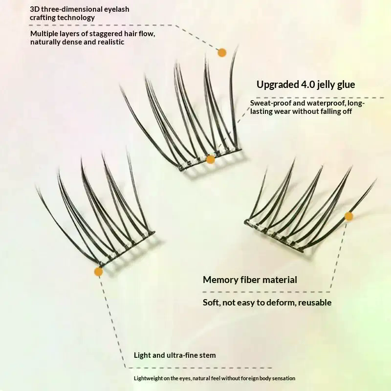 7 Rows Self-Adhesive Eyelashes - огляд і ціна Eyelash Extension Adhesive