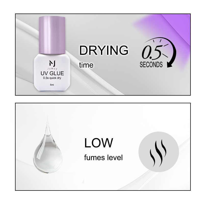 Super Fast Speed Up 0.5s UV La - огляд і ціна Eyelash Extension Glue For Sensitive Eyes