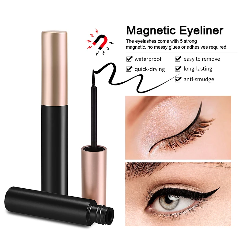 1/2Pcs Black Magnetic Eyeliner - огляд і ціна Eyelash Extension Glue For Sensitive Eyes