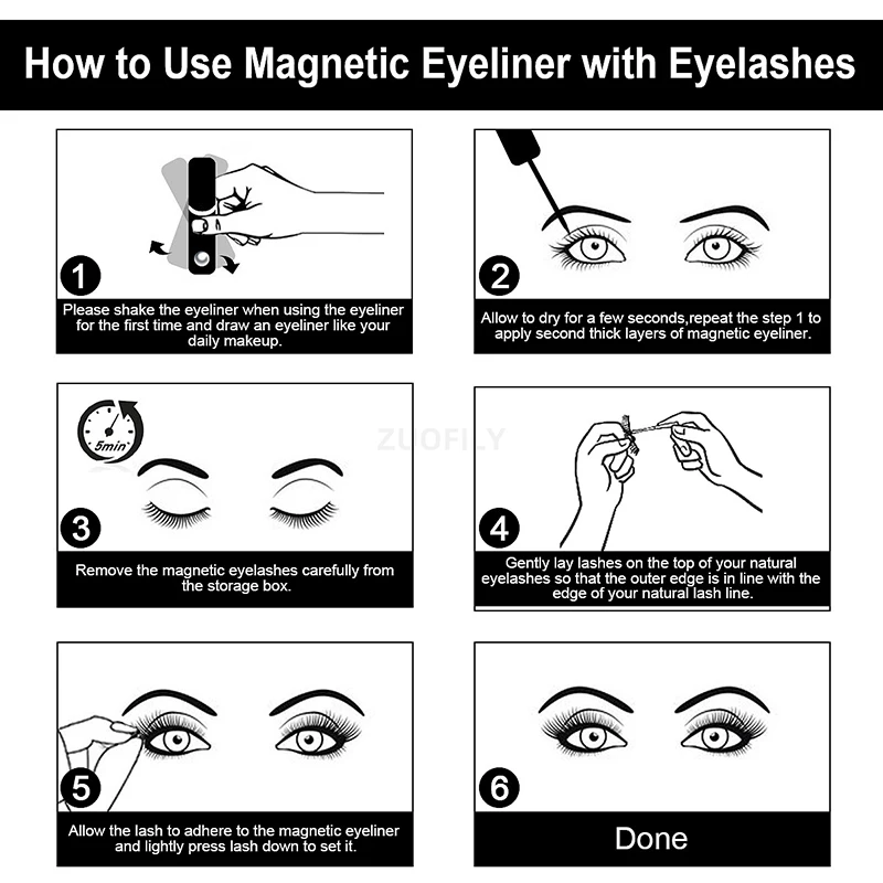 1/2Pcs Black Magnetic Eyeliner - огляд і ціна Eyelash Extension Glue For Sensitive Eyes